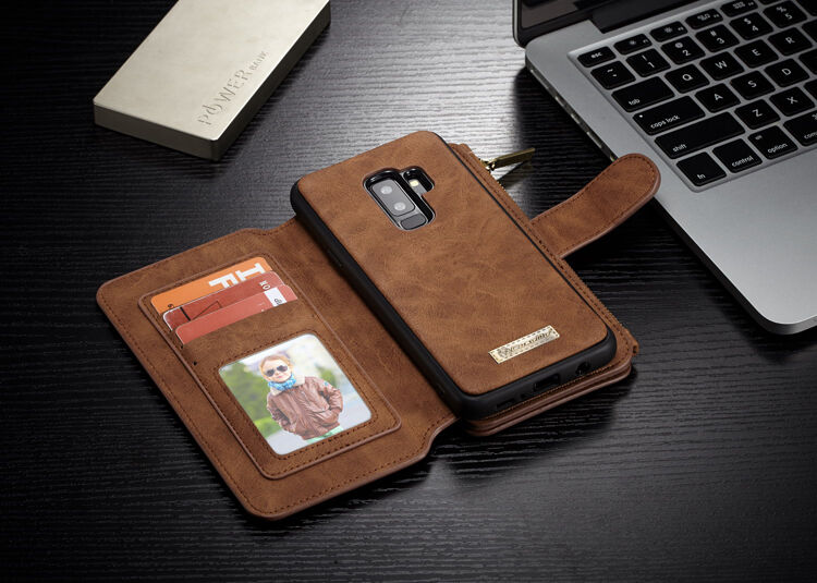 Carcasă tip portofel Caseme, pentru Samsung Galaxy S9 Plus - roșu