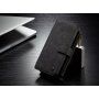 Carcasă tip portofel Caseme, pentru Samsung Galaxy S9 Plus - negru