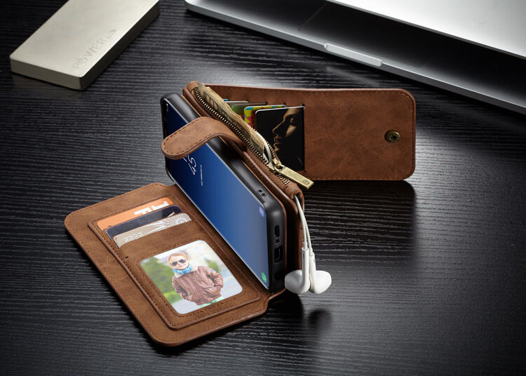 Carcasă tip portofel Caseme, pentru Samsung Galaxy S9 Plus - negru