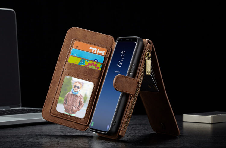 Carcasă tip portofel Caseme, pentru Samsung Galaxy S9 Plus - negru