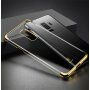 Carcasă transparentă Baseus Glitter, cu ramă, pentru Samsung Galaxy S9 Plus - auriu