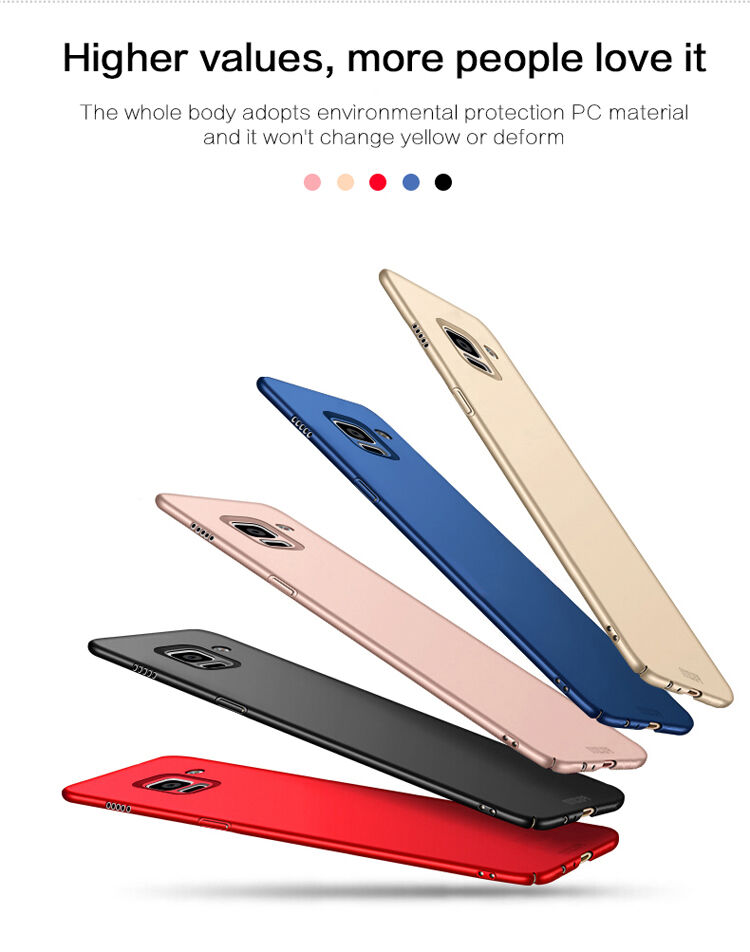 Carcasă Mofi Shield, din plastic, pentru Samsung Galaxy A8 Plus (2018) - roșu