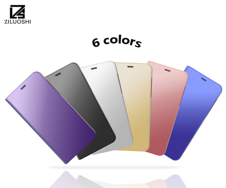 Carcasă metalică tip oglindă pentru Samsung Galaxy A8 (2018) - negru