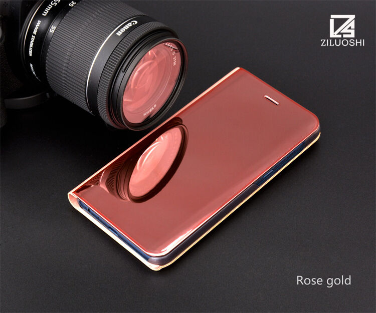 Carcasă metalică tip oglindă pentru Samsung Galaxy A8 (2018) - negru