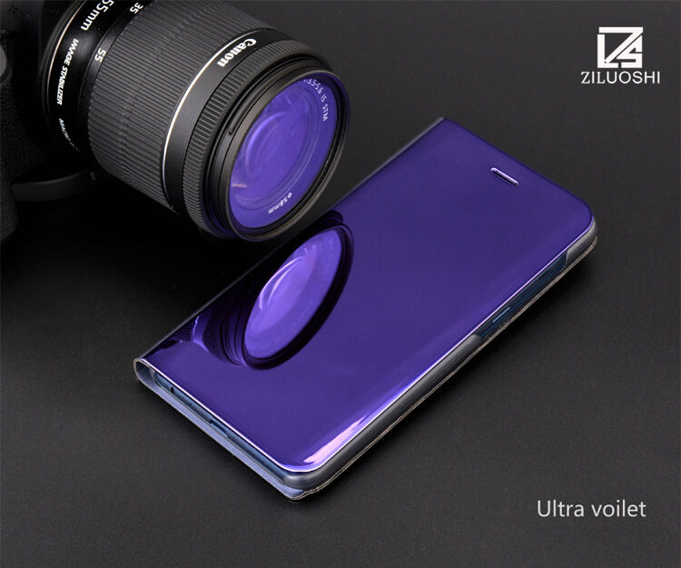 Carcasă metalică tip oglindă pentru Samsung Galaxy A8 (2018) - negru