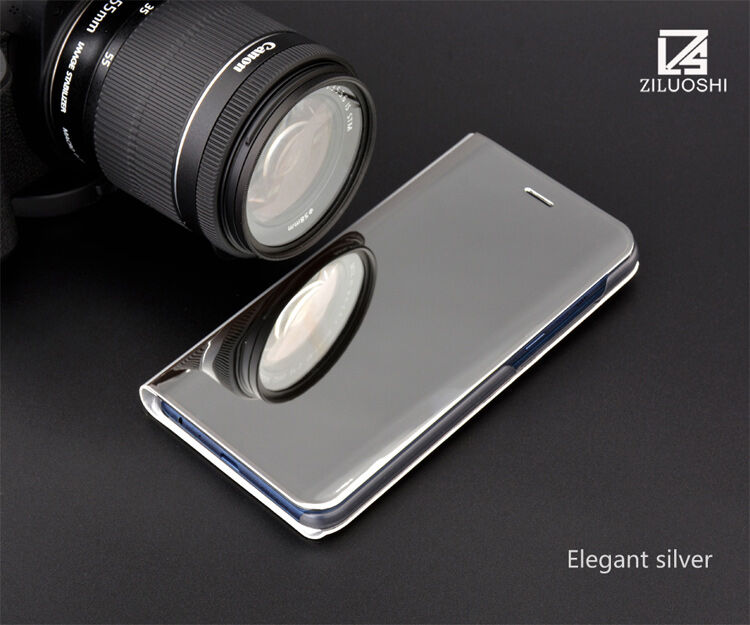 Carcasă metalică tip oglindă pentru Samsung Galaxy A8 (2018) - negru
