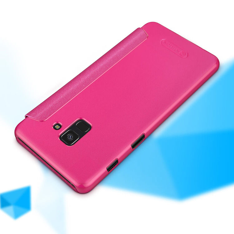 Husă flip Nillkin Sparkle, pentru Samsung Galaxy A8 Plus (2018) - auriu