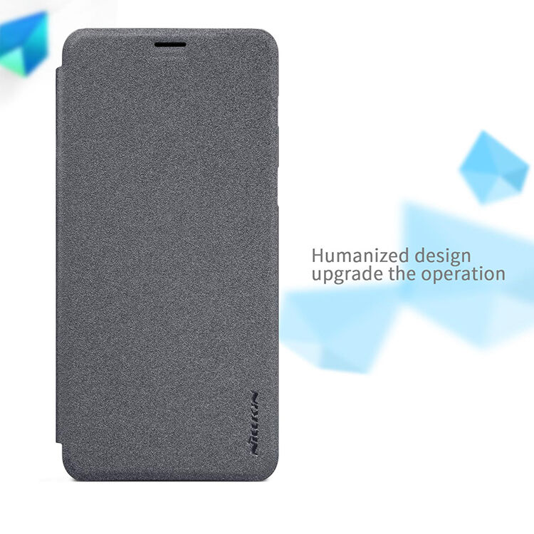 Husă flip Nillkin Sparkle, pentru Samsung Galaxy A8 Plus (2018) - gri