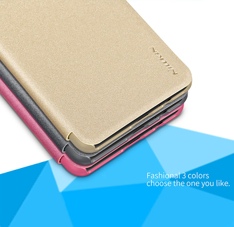 Husă flip Nillkin Sparkle, pentru Samsung Galaxy A8 (2018) - auriu