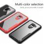 Carcasă din plastic rezistentă la șoc, pentru Samsung Galaxy A8 Plus (2018) - roșu