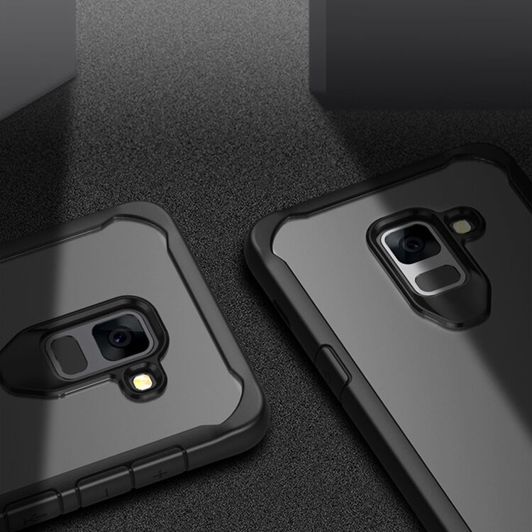Carcasă din plastic rezistentă la șoc, pentru Samsung Galaxy A8 Plus (2018) - roșu Carcasă din plastic rezistentă la șoc, pentru Samsung Galaxy A8 Plus (2018) - roșu