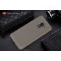 Carcasă din plastic cu textură șlefuită, pentru Samsung Galaxy A8 Plus (2018) - albastru închis