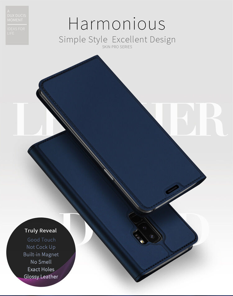 Husă flip Dux Ducis Skin Pro, pentru Samsung Galaxy S9 Plus - albastru închis