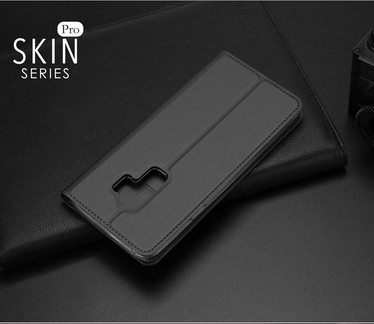 Husă flip Dux Ducis Skin Pro, pentru Samsung Galaxy S9 Plus - roz-auriu