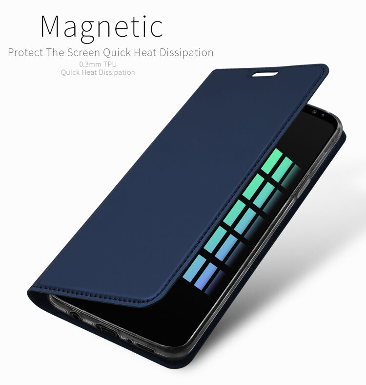 Husă flip Dux Ducis Skin Pro, pentru Samsung Galaxy S9 - albastru închis