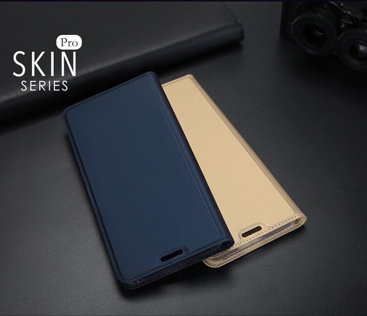 Husă flip Dux Ducis Skin Pro, pentru Samsung Galaxy S9 - roz-auriu