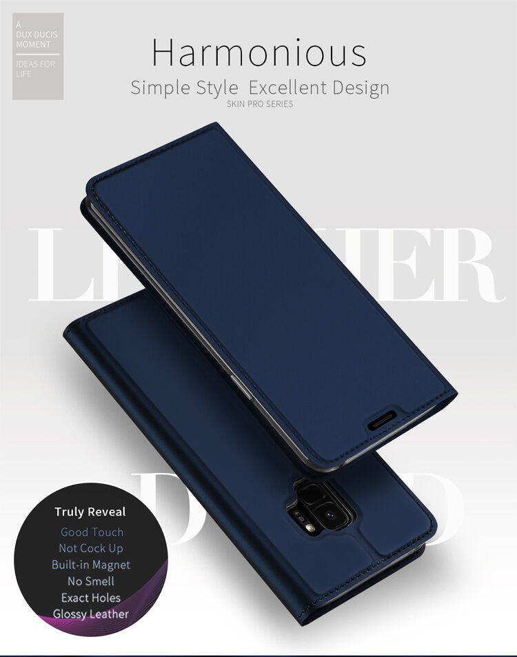 Husă flip Dux Ducis Skin Pro, pentru Samsung Galaxy S9 - gri
