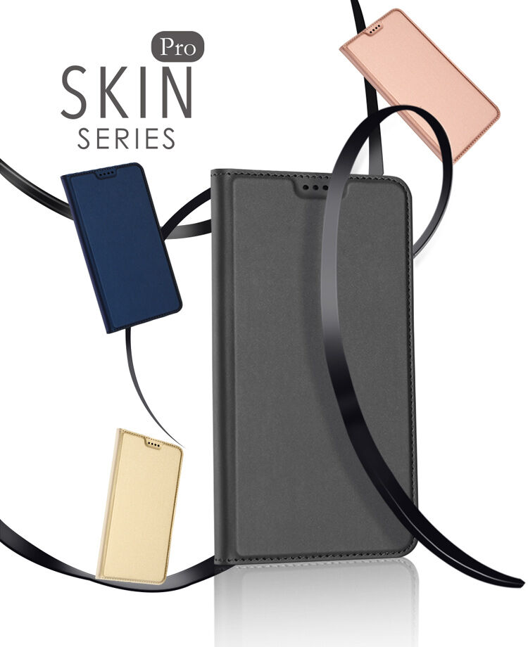 Husă flip Dux Ducis Skin Pro, pentru Samsung Galaxy A8 (2018) - albastru închis