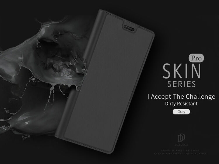 Husă flip Dux Ducis Skin Pro, pentru Samsung Galaxy Note 8 - albastru închis