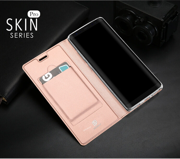 Husă flip Dux Ducis Skin Pro, pentru Samsung Galaxy Note 8 - albastru închis