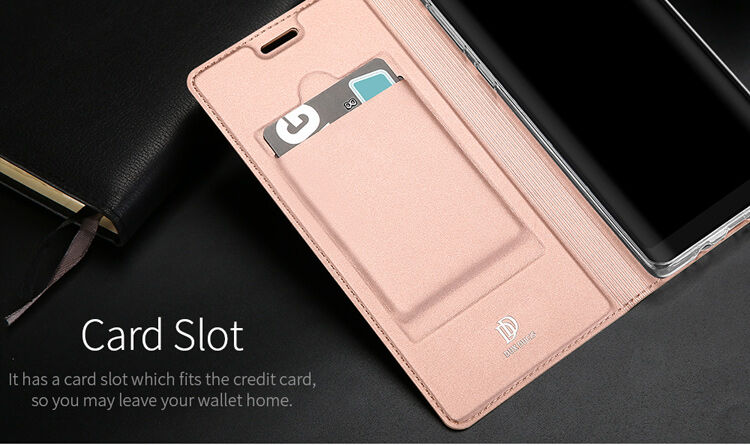 Husă flip Dux Ducis Skin Pro, pentru Samsung Galaxy Note 8 - gri