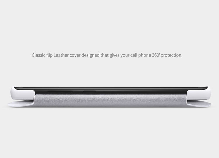 Husă flip Nillkin Qin, din piele, pentru Samsung Galaxy Note 8 - roșu
