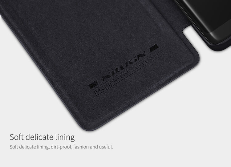 Husă flip Nillkin Qin, din piele, pentru Samsung Galaxy Note 8 - negru
