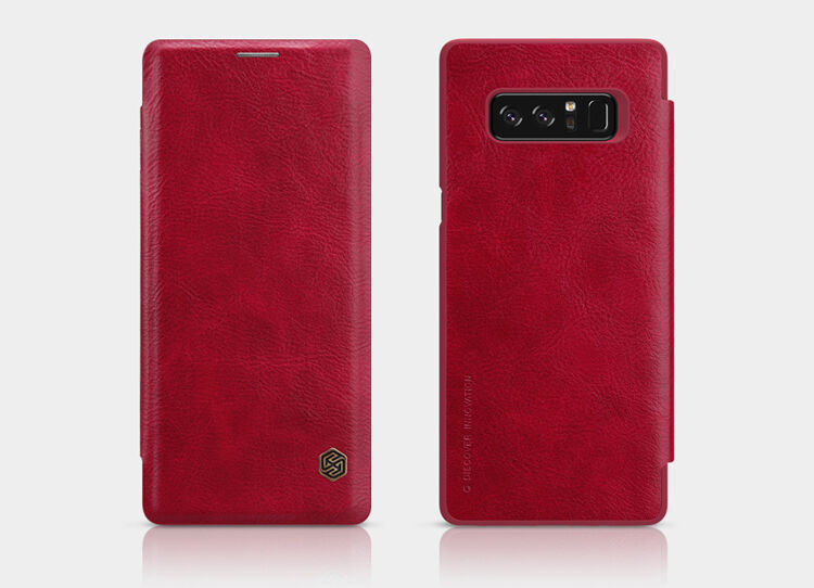 Husă flip Nillkin Qin, din piele, pentru Samsung Galaxy Note 8 - negru