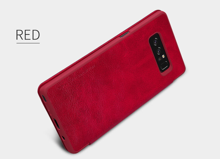 Husă flip Nillkin Qin, din piele, pentru Samsung Galaxy Note 8 - negru