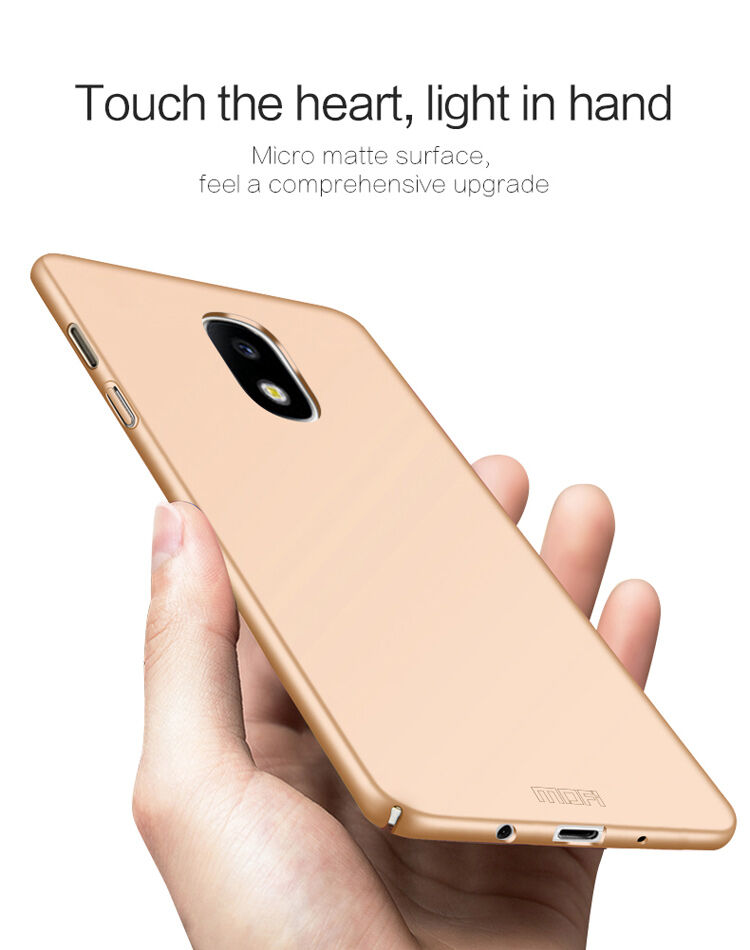 Carcasă Mofi din plastic pentru Samsung Galaxy J7 (2017) - roșu