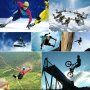 Puluz husă din silicon pentru cameră GoPro HERO9 cu buclă și capac pe obiectiv - negru
