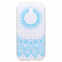 Carcasă din plastic lotus albastru, pentru Samsung Galaxy J5 (2017) - transparent