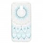 Carcasă din plastic lotus albastru, pentru Samsung Galaxy J5 (2017) - transparent