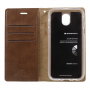 Husă flip Goospery Blue Moon, pentru Samsung Galaxy J5 (2017) - maro