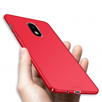 Carcasă Mofi din plastic pentru Samsung Galaxy J7 (2017) - roșu