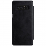 Husă flip Nillkin Qin, din piele, pentru Samsung Galaxy Note 8 - negru