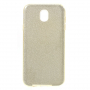 Carcasă sclipitoare din plastic 3 în 1, pentru Samsung Galaxy J7 (2017) - auriu