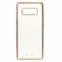 Carcasă transparentă G-Case, cu ramă, pentru Samsung Galaxy Note 8 - auriu