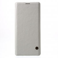 Husă flip G-Case, din piele, pentru Samsung Galaxy Note 8 - alb