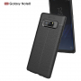 Husă Litchi, din piele, pentru Samsung Galaxy Note 8 - negru