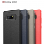 Husă Litchi, din piele, pentru Samsung Galaxy Note 8 - negru