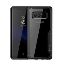 Carcasă din plastic Ipaky, cu ramă, pentru Samsung Galaxy Note 8 - negru