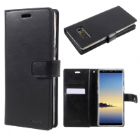 Husă tip portofel Goospery, pentru Samsung Galaxy Note 8 - negru