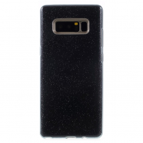 Carcasă sclipitoare din plastic 3 în 1, pentru Samsung Galaxy Note 8 - negru