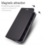 Husă flip din piele, pentru Samsung Galaxy J7 (2017) - negru