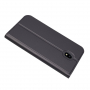 Husă flip din piele, pentru Samsung Galaxy J7 (2017) - negru