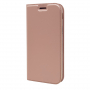 Husă flip din piele, pentru Samsung Galaxy J7 (2017) - roz-auriu