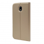 Husă flip din piele, pentru Samsung Galaxy J7 (2017) - auriu
