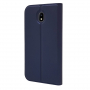 Husă flip din piele, pentru Samsung Galaxy J7 (2017) - albastru închis