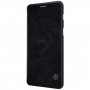 Husă flip Nillkin Qin, din piele, pentru Samsung Galaxy A8 (2018) - negru